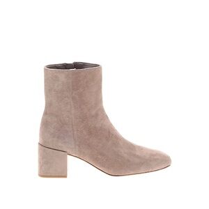 Vince Kaye Suede Heeled Boots in Taupe/beige